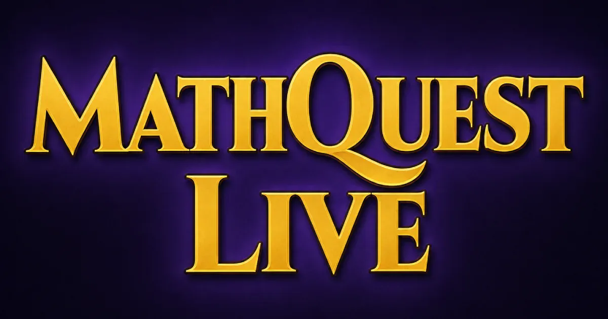 MathQuest Live project banner from the live game.
