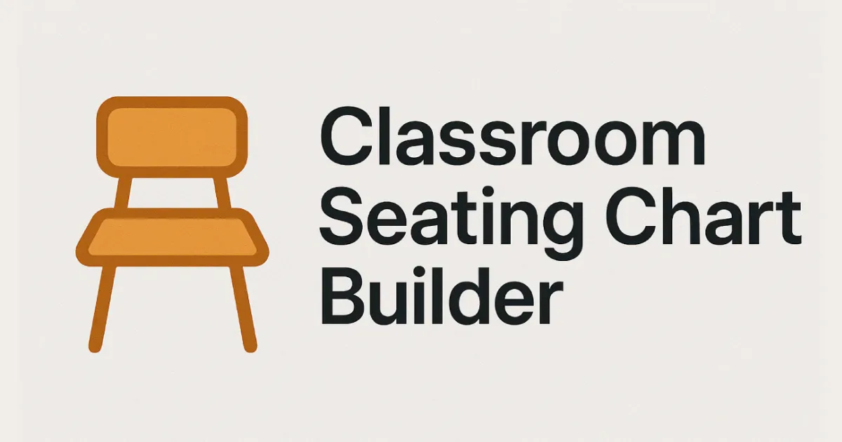 Classroom Seating Chart Builder project banner.